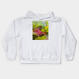 Japanese garden Kids Hoodie